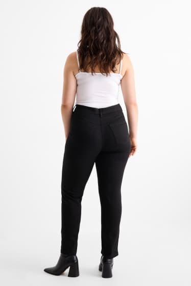Femei - Slim jeans - talie medie - stretch - negru