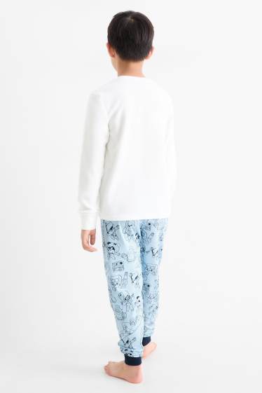 Copii - Băieți - Brawl Stars - set - pijama fleece și gentuță pentru telefon mobil - 3 piese - alb / albastru deschis