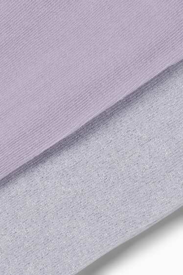 Copii - Fete - Multipack 2 perechi - dresuri - violet deschis