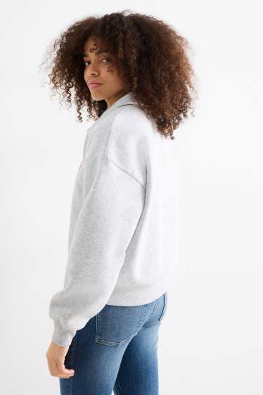 Donna - Felpa - grigio chiaro melange