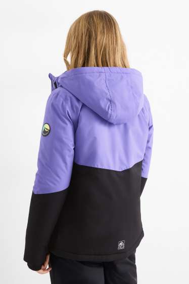 Copii - Fete - Geacă de schi cu glugă - impermeabilă - violet