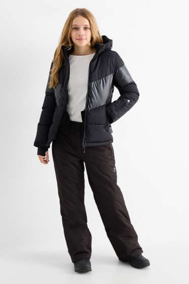 Copii - Fete - Pantaloni de schi - impermeabili - negru