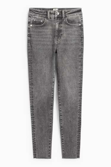 Femei - Skinny jeans - talie înaltă - fibră LYCRA® ADAPTIV - denim-gri