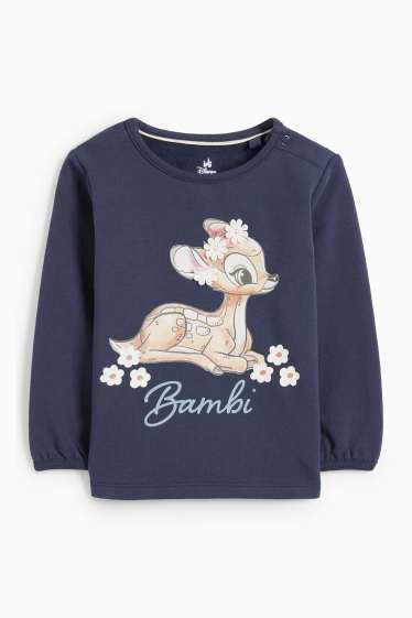 Bebeluși - fete - Bambi - compleu bebeluși - 3 piese - albastru închis