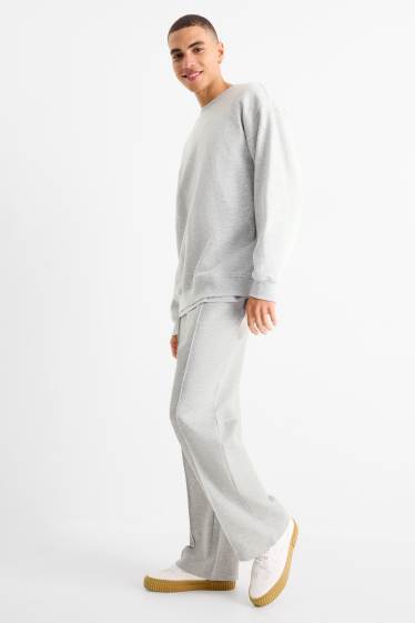 Bărbați - Pantaloni de trening - gri deschis melanj