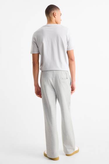 Bărbați - Pantaloni de trening - gri deschis melanj