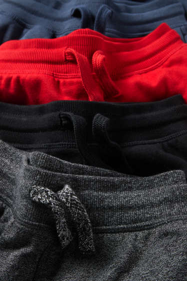 Copii - Băieți - Multipack 4 perechi - pantaloni de trening - negru