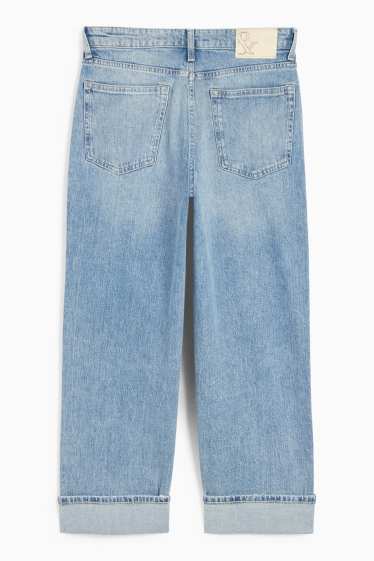Femei - Boyfriend jeans - talie medie - LYCRA® - denim-albastru