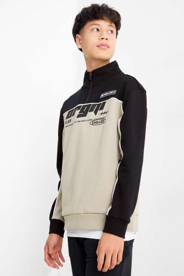 Children Boys - Sweatshirt - black / beige