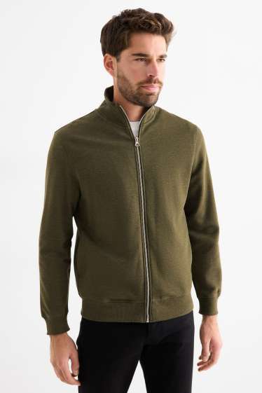 Heren - Sweatvest - kaki
