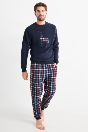 Bărbați - Pijama - albastru închis