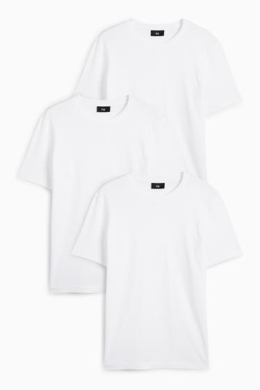Bărbați - Multipack 3 buc. - tricou - regular fit - alb
