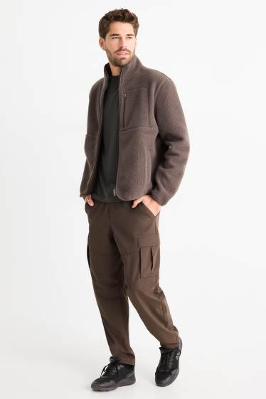 Bărbați - Pantaloni cargo funcționali - kaki