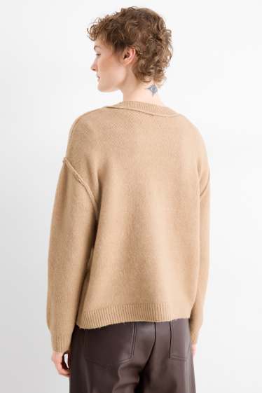 Femmes - Gilet en maille - beige