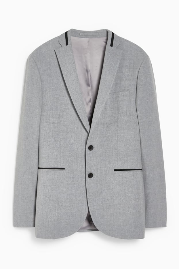 Bărbați - Sacou modular - slim fit - Flex - LYCRA® - gri deschis melanj
