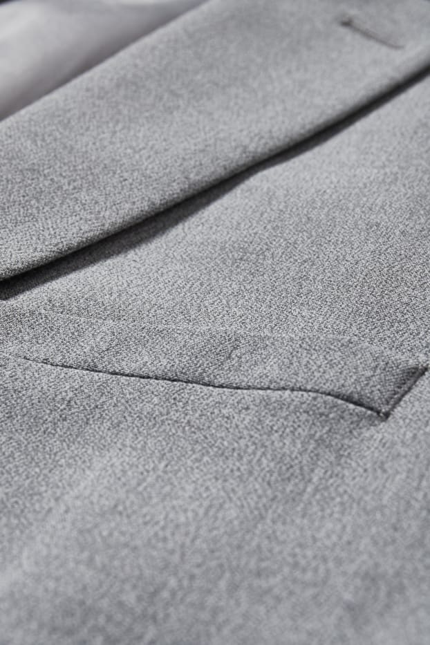 Bărbați - Sacou modular - slim fit - Flex - LYCRA® - gri deschis melanj