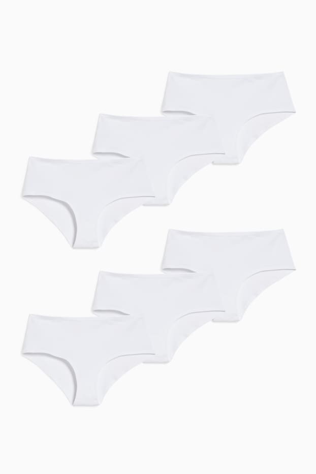 Femei - Multipack 6 buc. - hipster - LYCRA® - alb