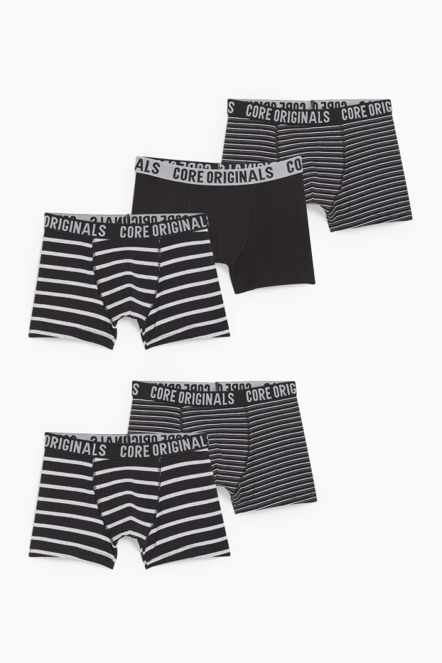 Bambini - Confezione da 5 - boxer aderenti - nero