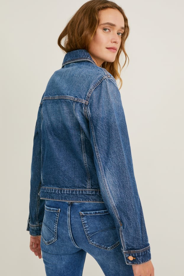 Femei - Jachetă din denim - LYCRA® - denim-albastru