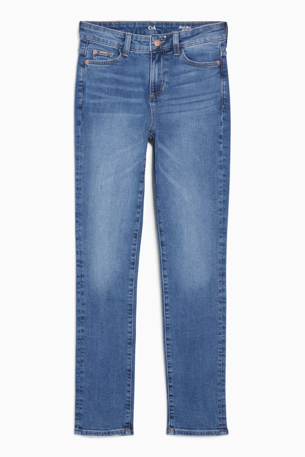 Dámské - Slim jeans - mid waist - LYCRA®  - džíny - modré