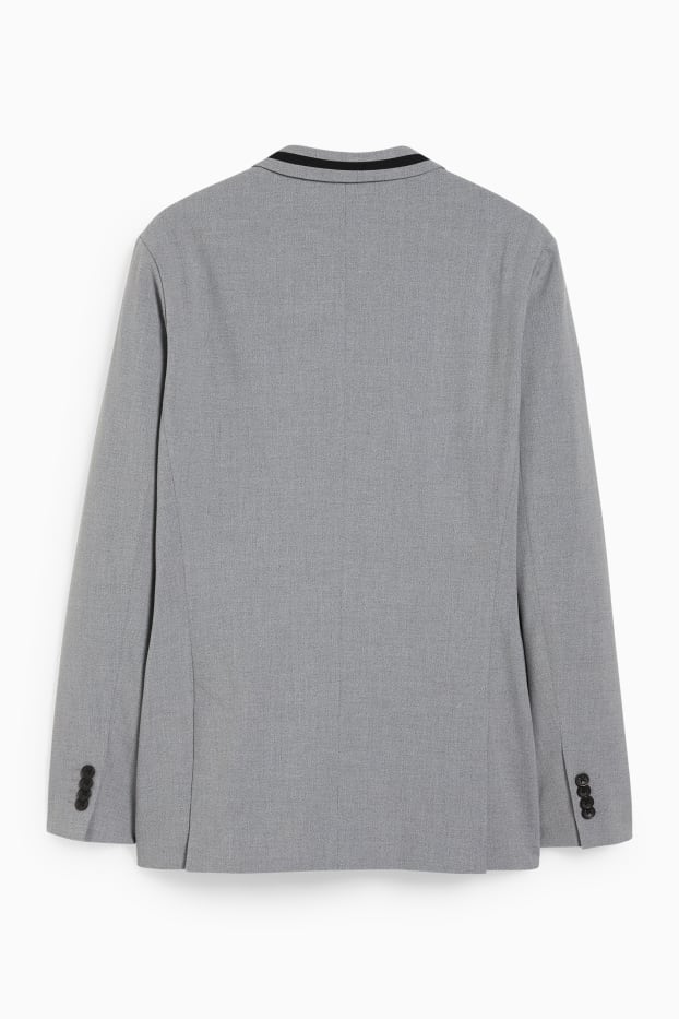 Bărbați - Sacou modular - slim fit - Flex - LYCRA® - gri deschis melanj