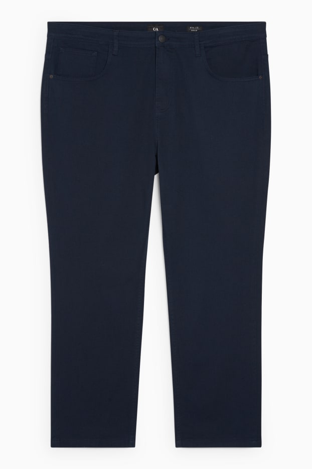Bărbați - Pantaloni - regular fit - albastru închis