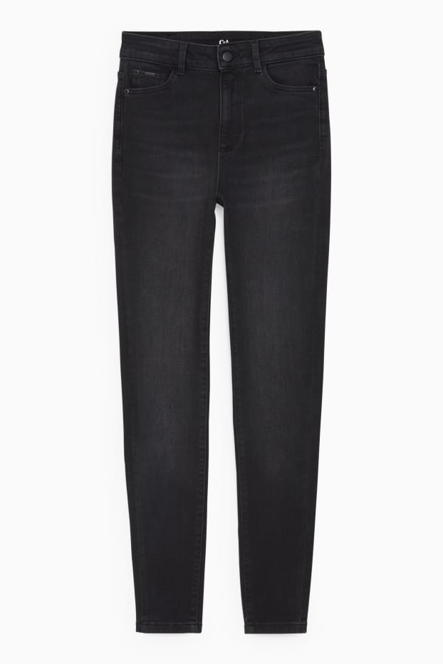 Femei - Skinny jeans - talie înaltă - LYCRA® - denim-gri
