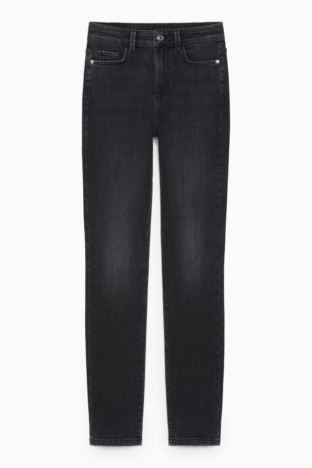 Femei - Slim jeans - talie înaltă - LYCRA® - denim-gri închis