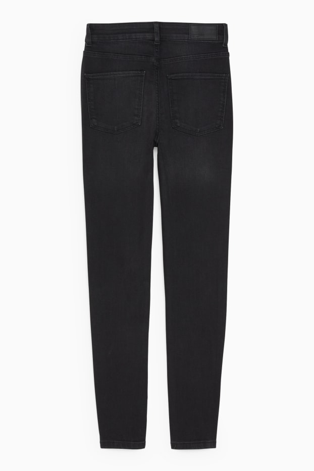 Femei - Skinny jeans - talie înaltă - LYCRA® - denim-gri