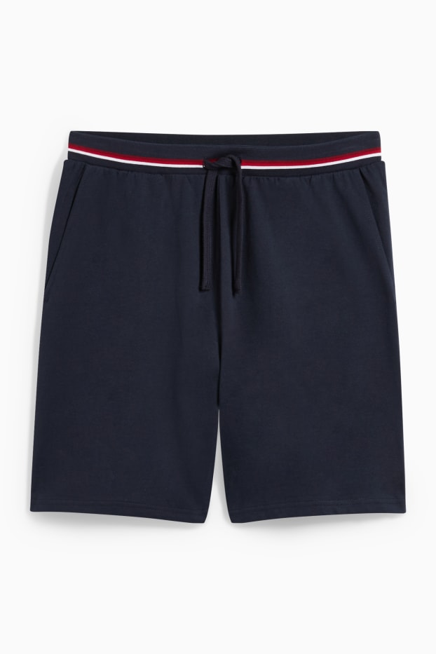 Herren - Pyjamashorts - dunkelblau