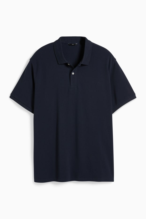 Bărbați - Tricou polo - albastru închis
