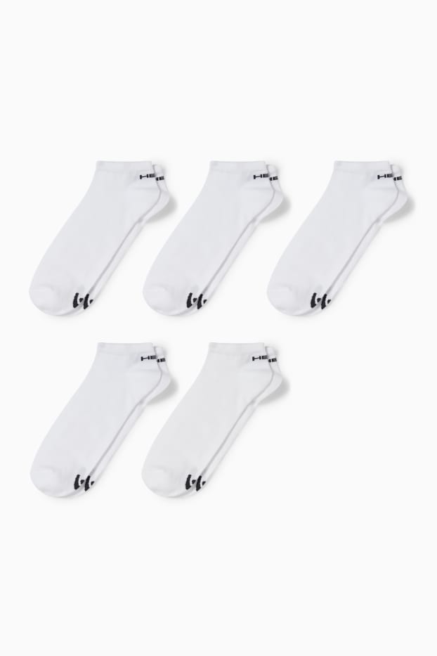 Bărbați - HEAD - multipack 5 perechi - șosete sub gleznă - alb