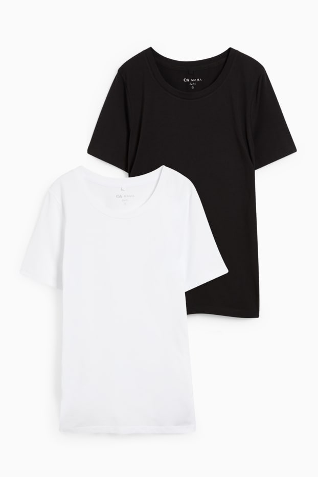 Femei - Multipack 2 buc. - tricou gravide - alb