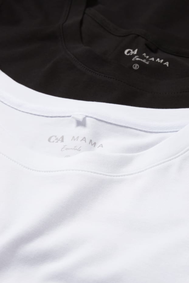Femei - Multipack 2 buc. - tricou gravide - alb