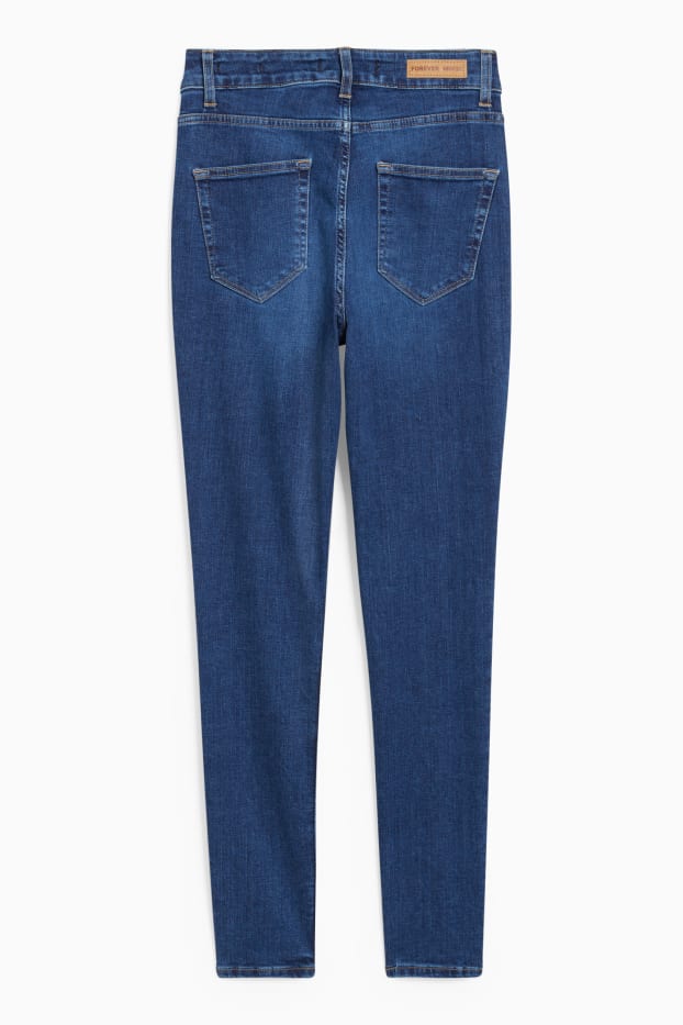 Femei - Skinny jeans - talie înaltă - denim-albastru