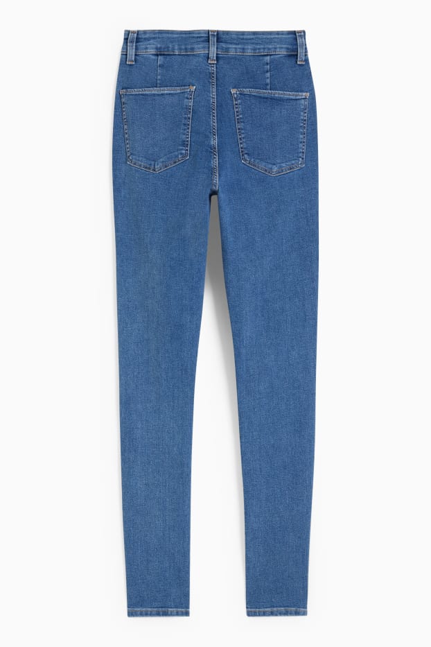 Women - Jegging jeans - high waist - blue denim