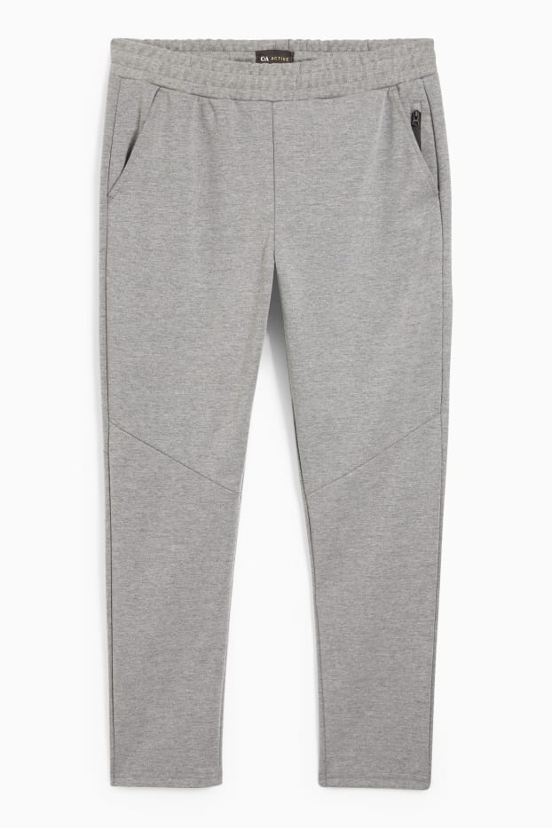 Bărbați - Pantaloni de trening - gri deschis melanj