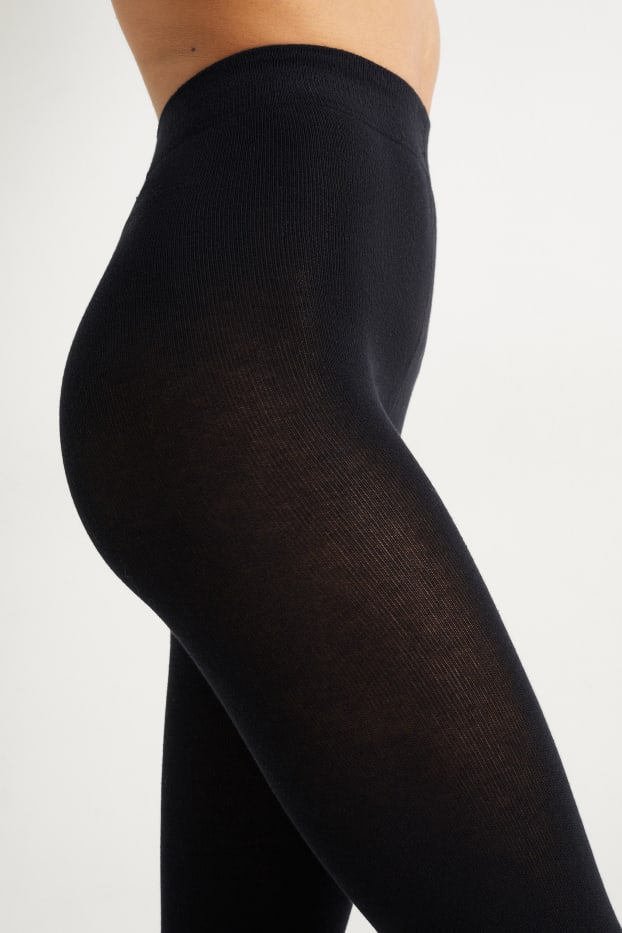 Dámské - Punčochové kalhoty - černá