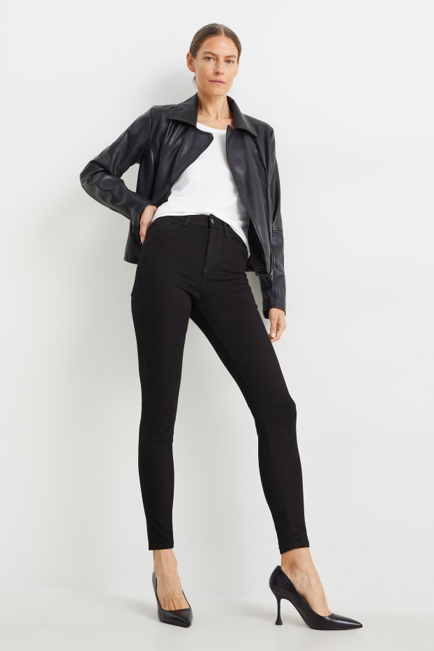 Femei - Multipack 2 buc. - jegging jeans - talie înaltă - negru