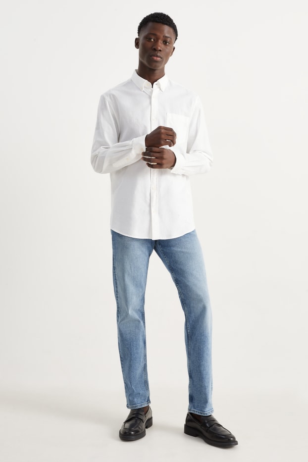 Bărbați - Straight jeans - LYCRA® - denim-albastru deschis
