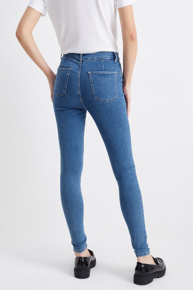 Women - Jegging jeans - high waist - blue denim