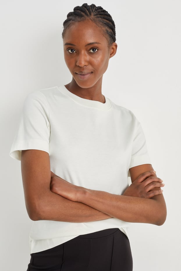 Femei - Tricou - alb-crem