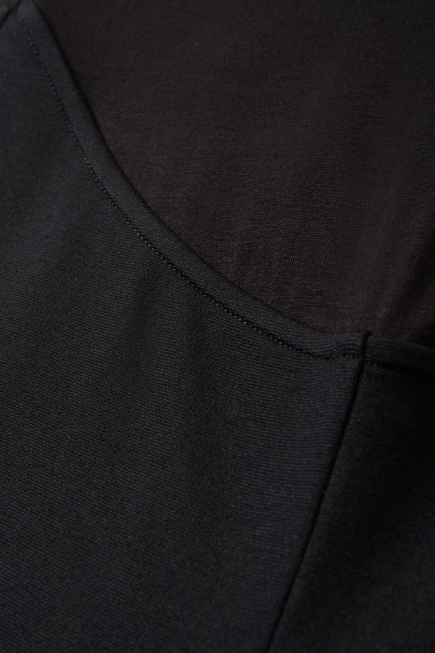 Femei - Pantaloni gravide din jerseu - negru