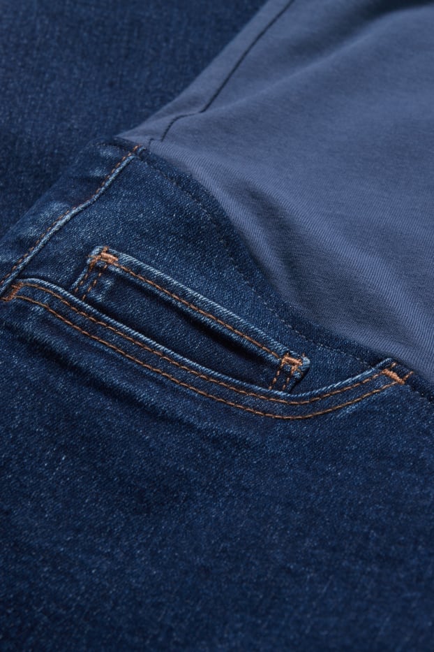 Femei - Jeans gravide - jegging jeans - denim-albastru