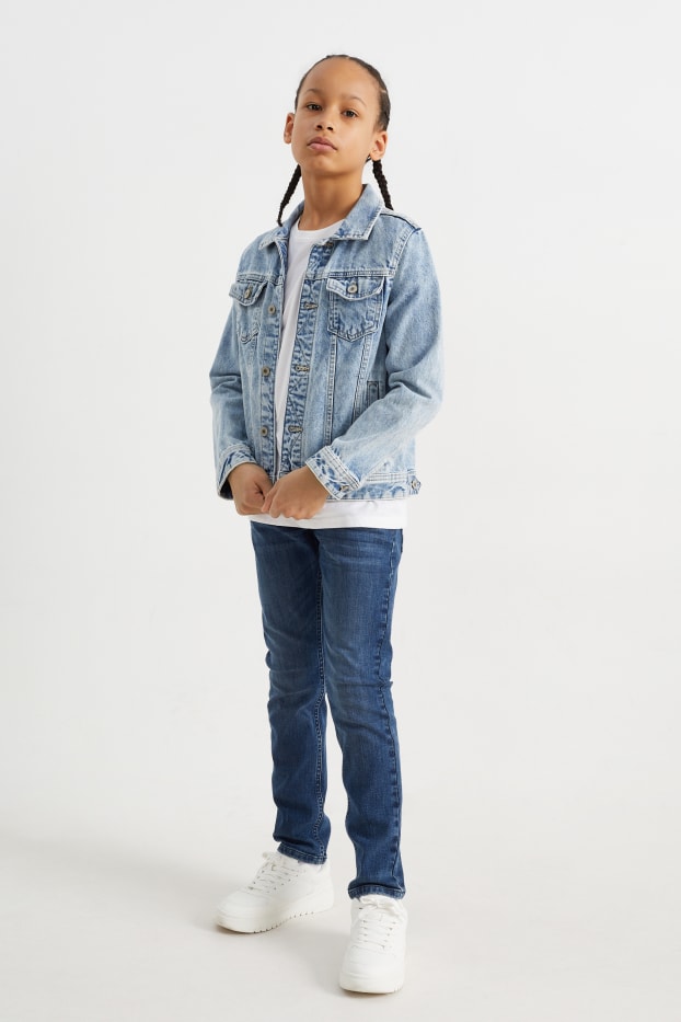 Copii - Băieți - Slim jeans - LYCRA® - denim-albastru închis