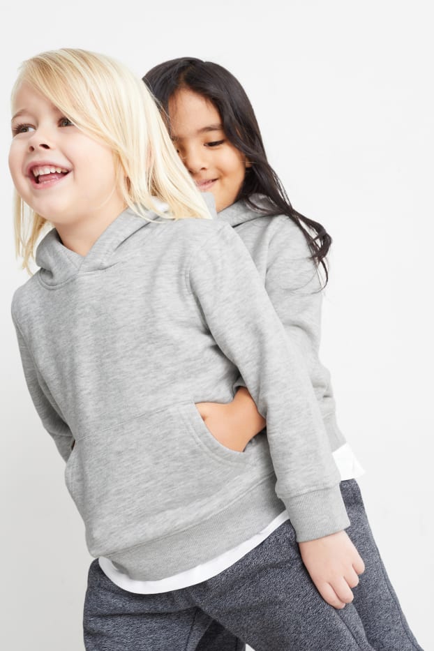 Unisex - Hanorac - genderneutral - gri deschis melanj