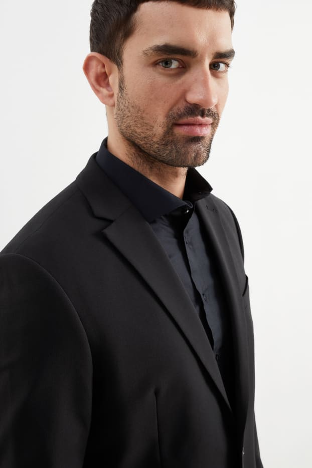 Bărbați - Sacou modular - slim fit - Flex - LYCRA® - negru