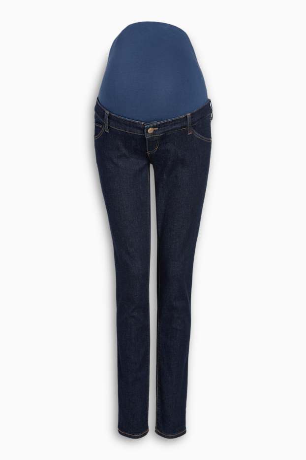 Femei - Jeans gravide - slim jeans - LYCRA® - denim-albastru închis