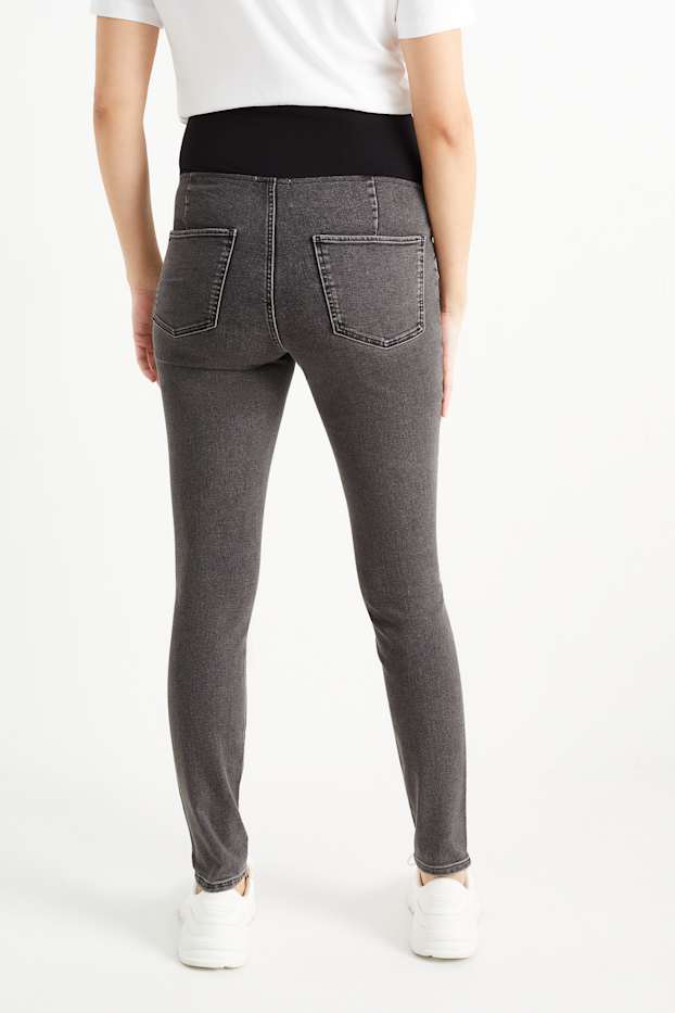 Femei - Jeans gravide - jegging jeans - denim-gri