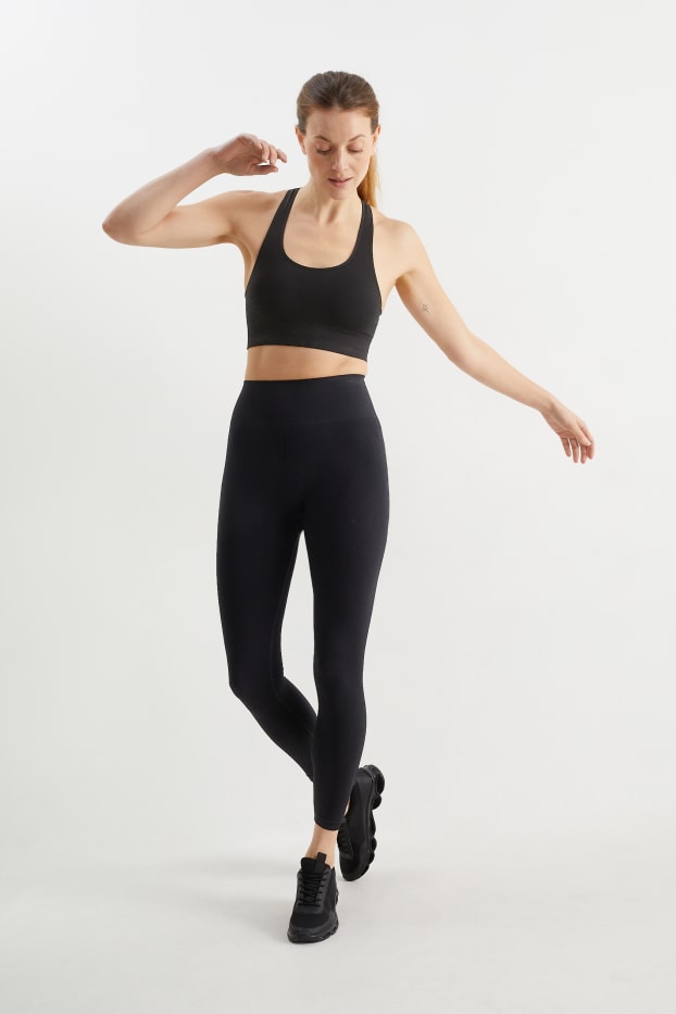 Femei - Colanți - fără cusături - LYCRA® - negru